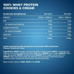 100 % Whey Protein 900g (Cookie's & Cream) IronMaxx