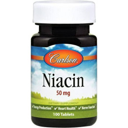 Ніацин Niacin 50 mg 100 tab Carlsson