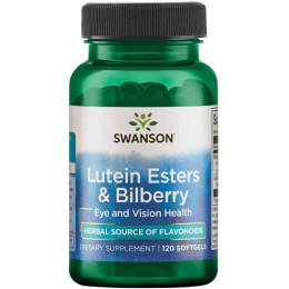 Лютеин с черникой Lutein Esters & Bilberry 120 Sgels Swanson