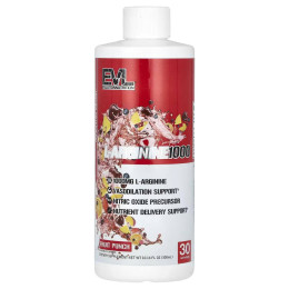 Аминокислота Evlution Nutrition L-Arginine 1000 300 мл, Fruit Punch Evlution Nutrition