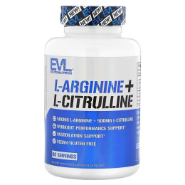 Амінокислоти Evlution Nutrition L-Arginine + L-Citrulline 120 капсул Evlution Nutrition