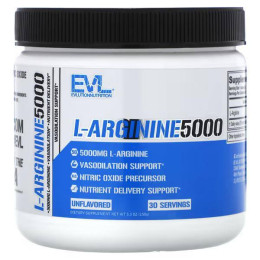 Аминокислота Evlution Nutrition L-Arginine 5000 150 г, Unflavored Evlution Nutrition