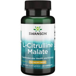 L-цитруллин малат Swanson L-Citrulline Malate 750 mg 60 Caps Swanson