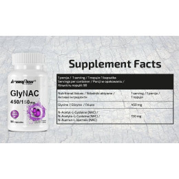 N-Ацетил-L-Цистеїн IronFlex GlyNAC 450/150 mg 90 caps IronFlex