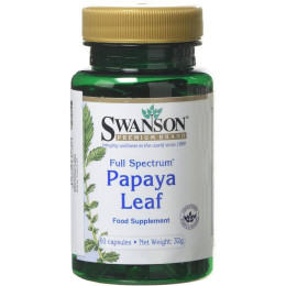 Papaya Leaf 400 mg 60 Caps Swanson