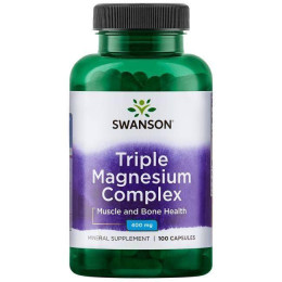 Triple Magnesium Complex 400 mg 100 Caps Swanson