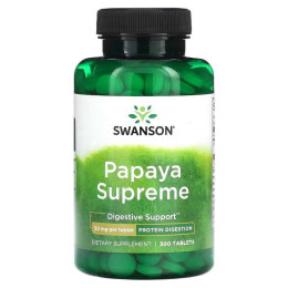 Papaya Supreme  50 mg  300 Tablets Swanson