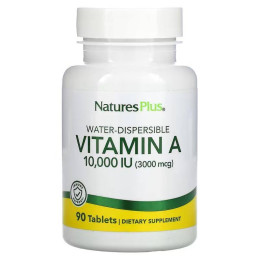 Витамин А Nature's Plus Vitamin A 10000 IU Water-Dispersible 90 Tablets Nature's Plus