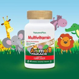 Мультивітаміни для дітей Nature's Plus Animal Parade Gold Children's Chewable Multivitamin Supplement 60 Animal-Shaped Tablets Nature's Plus