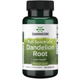 Корінь кульбаби Swanson Full Spectrum Dandelion Root 515 mg 60 Caps Swanson