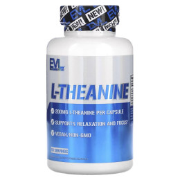 L-теанин Evlution Nutrition L-Theanine 200 mg 60 Veggie Capsules Evlution Nutrition