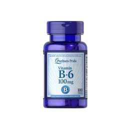 Вітамін В6 Puritan's Pride Vitamin B-6 (Pyridoxine Hydrochloride) 100 mg 100 tabs Puritan's Pride