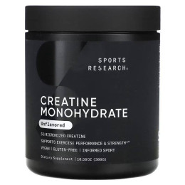 Креатин Sports Research Creatine Monohydrate 300 г, Unflavored Sports Research