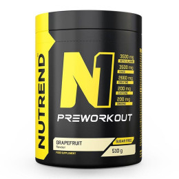 Предтренировочный комплекс Nutrend N1 Pre-workout 510 g (Grapefruit) Nutrend