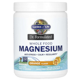 Формула магния Garden of Life (Magnesium powder) 350 мг 197 г со вкусом апельсина