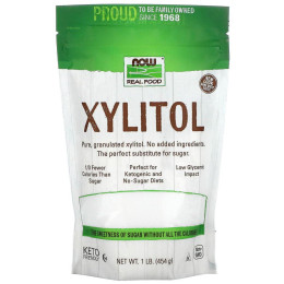 Ксилитол сахарозаменитель Now Foods (Xylitol) 454 г