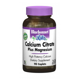 Цитрат кальция с магнием Bluebonnet Nutrition (Calcium Citrate Plus Magnesium) 1000 мг/400 мг 90 капсул