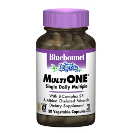 Мультивитамины с железом Bluebonnet Nutrition (MultiONE) 30 гелевых капсул