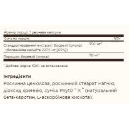 SFP Boswellia Resin Extract - 60 vcaps Solgar