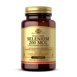 Yeast-Free Selenium 200mcg - 100 tabs Solgar