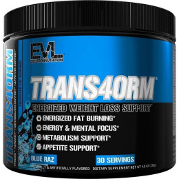 Жироспалювач Evlution Nutrition Trans4orm Energized Weight Loss Support 135 g (Blue Raz) Evlution Nutrition