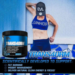 Жиросжигатель Evlution Nutrition Trans4orm Energized Weight Loss Support 135 g (Blue Raz) Evlution Nutrition