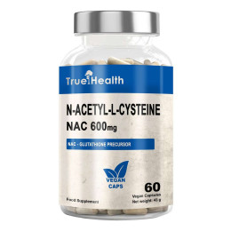 Аминокислоты True Health NAC 600mg ( N-Acetyl-L-Cysteine ) 60 vegan caps