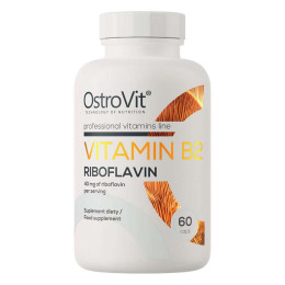 Вітамін B2 Ostrovit Vitamin B2 Riboflavin 60 caps OstroVit