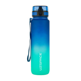 UZSPACE Uzspace Frosted Gradient Waterbottle 3038 (1 L, blue/green)