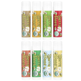 Бальзамы для губ разные Sierra Bees (Lip Balm) 8 шт. по 4.25 г