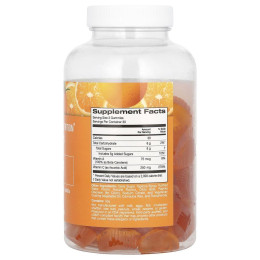 Витамин С натуральный апельсиновый вкус вегетарианский California Gold Nutrition (Vitamin C Gummies Natural Orange Flavor Gelatin Free) 90 жевательных капсул
