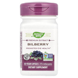 Стандартизована чорниця Nature's Way (Bilberry Standardized) 60 капсул