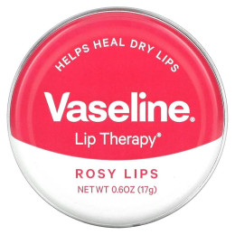 Губна терапія, рожеві губи, Lip Therapy, Rosy Lips, Vaseline, 17 г