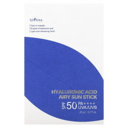 ISNtree, Hyaluronic Acid Airy Sun Stick, SPF 50+ PA++++, 0.77 oz (22 g)