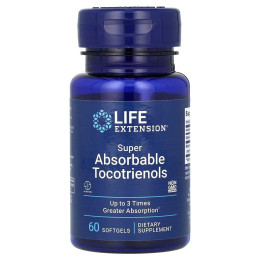 Витамин Е токоферолы Life Extension (Vitamin E Super-Absorbable Tocotrienols) 60 капсул