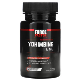 Yohimbine, 6 mg, 30 Capsules Force Factor