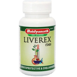 Liverex 100tabl (відновлює клітини печінки та нормалізує функціонування шлунково-кишкового тракту) Baidyanath