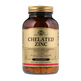 Solgar Chelated Zinc (250 tab)