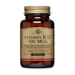 Solgar Vitamin B 12 500 mcg (100 tabs)