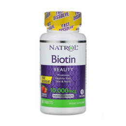 Natrol Biotin Beauty 10,000 mcg (60 tab, strawberry)