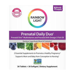 Rainbow Light Prenatal Daily Duo (30 tab + 30 softgels)