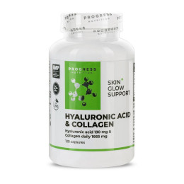 Progress Nutrition Hyaluronic Acid & Collagen (120 caps)