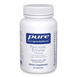 Формула фермента поджелудочной железы Pure Encapsulations (Pancreatic Enzyme Formula) 60 капсул