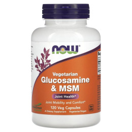 Глюкозамін та МСМ Now Foods (Glucosamine & MSM) 500/333 мг 120 капсул