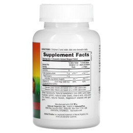 Витамин Д3 аромат черной вишни Nature's Plus (Source of Life Animal Parade,Vitamin D3 Black Cherry) 500 МЕ 90 жевательных капсул