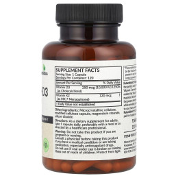 Futurebiotics, вітамін K2 і D3, посилена дія, 120 капсул