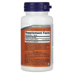 NOW Foods, NAC, 1000 мг, 60 таблеток