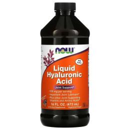 Гіалуронова кислота ягідний смак Now Foods (Liquid Hyaluronic Acid Plus Nutritional Supplement) 100 мг 473 мл