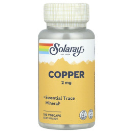 Мідь Solaray (Copper) 2 мг 100 капсул