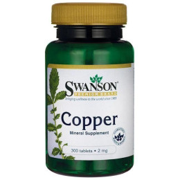 Мідь Swanson (Copper) 2 мг 300 таблеток